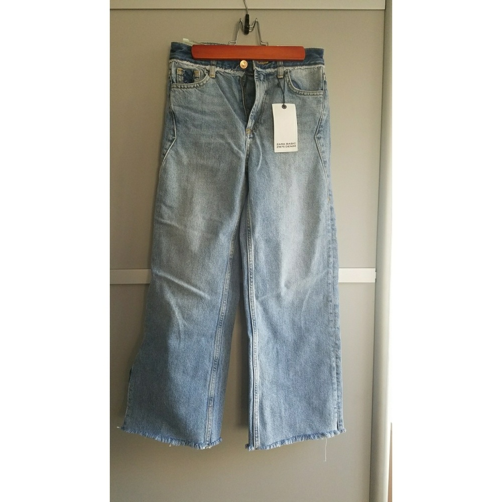 Zara wide leg demin jeans
